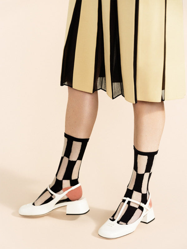 Hansel From Basel Chucks Sheer Crew Black