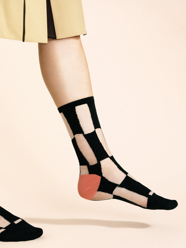 Hansel From Basel Chucks Sheer Crew Black