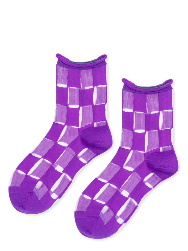 hansel from basel Chucks Sheer Short Crew purple