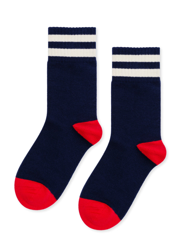 hansel from basel Collegiate Stripe Crew navy