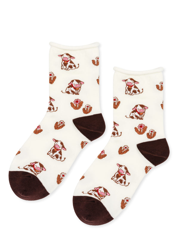 hansel from basel Cow in the Meadow Crew ivory