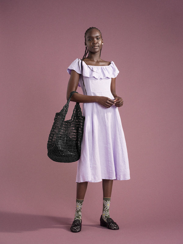 hansel from basel Crochet Bag black