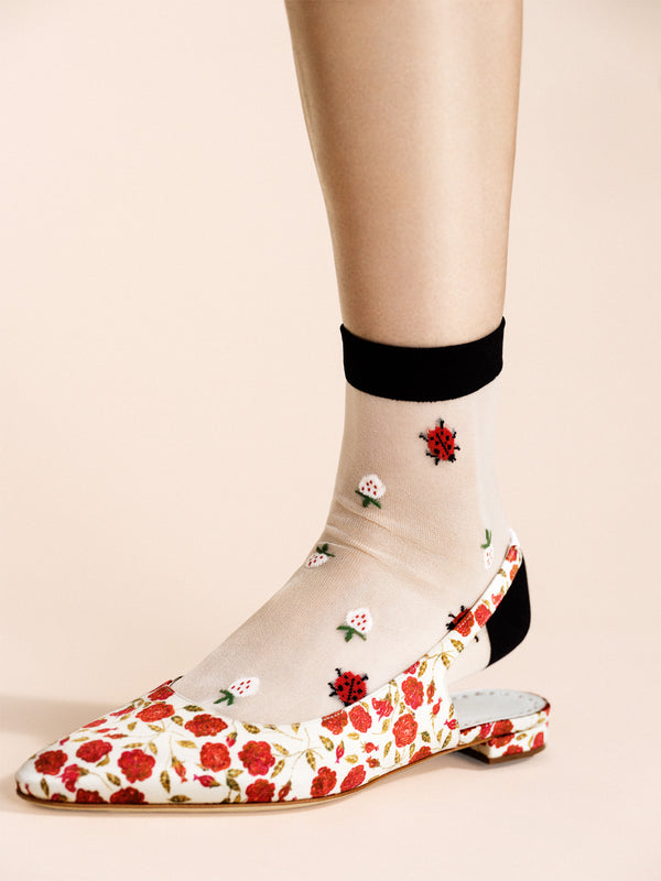 Hansel From Basel Dainty Sheer Short Crew Sheer