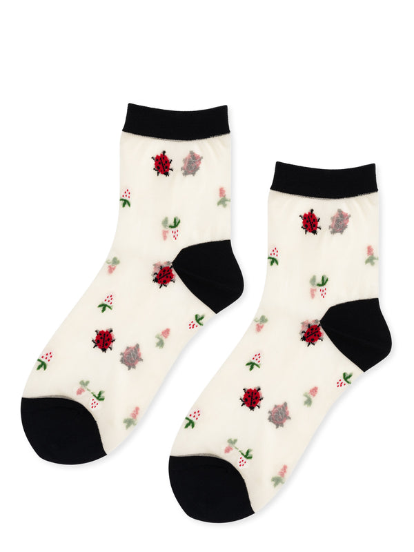 hansel from basel Dainty Sheer Short Crew sheer