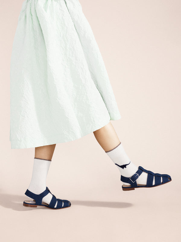 Hansel From Basel Dino Cashmere Crew Ivory