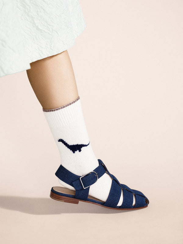 hansel from basel Dino Cashmere Crew ivory