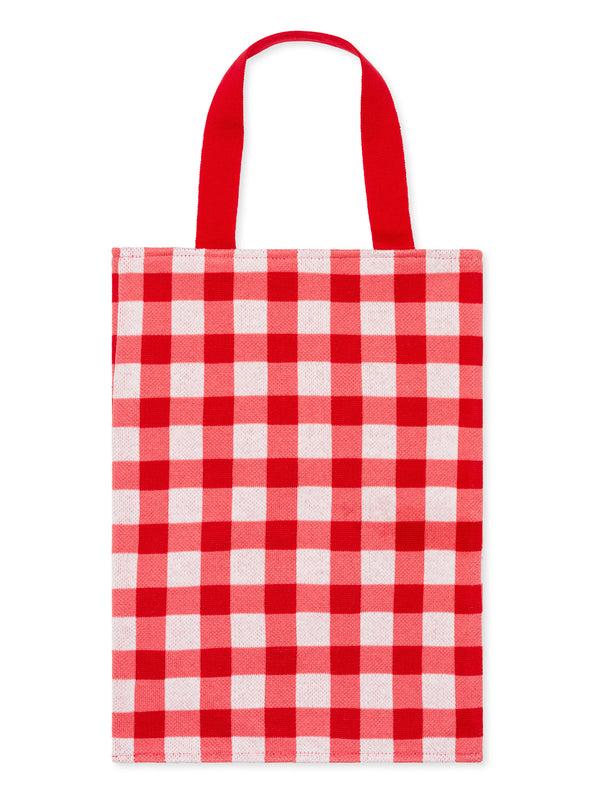 Hansel From Basel Gingham Tote Bag Red