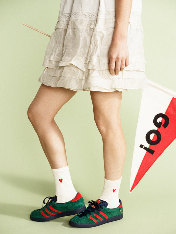 Hansel From Basel Heart Sporty Crew White