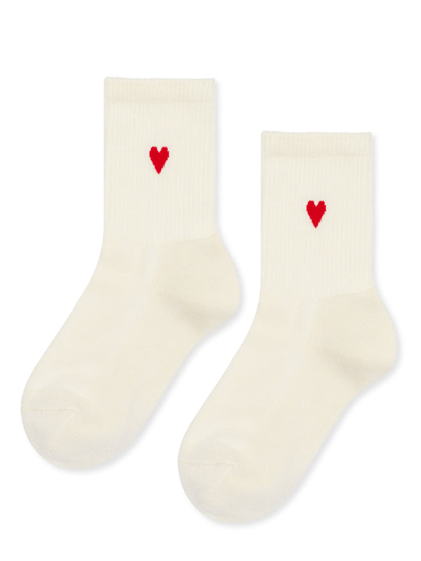 hansel from basel Heart Sporty Crew white