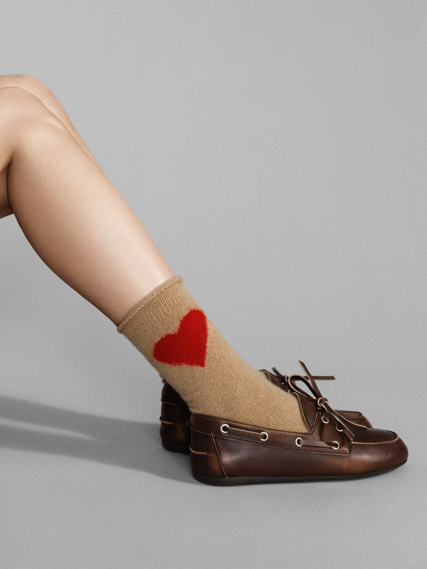 Hansel From Basel Love Cashmere Crew Camel