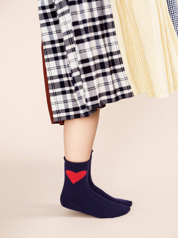 Hansel From Basel Love Cashmere Crew Navy