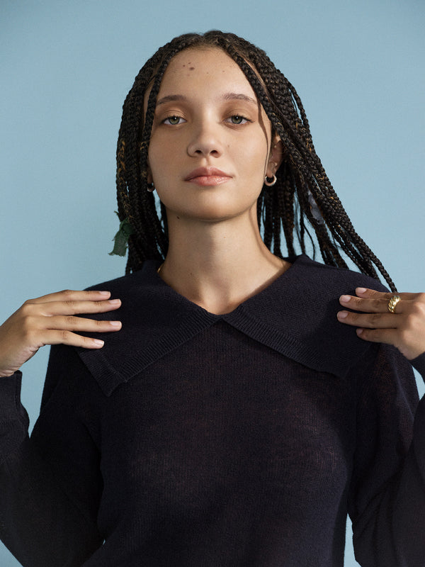 hansel from basel Maggie Sailor Sweater midnight