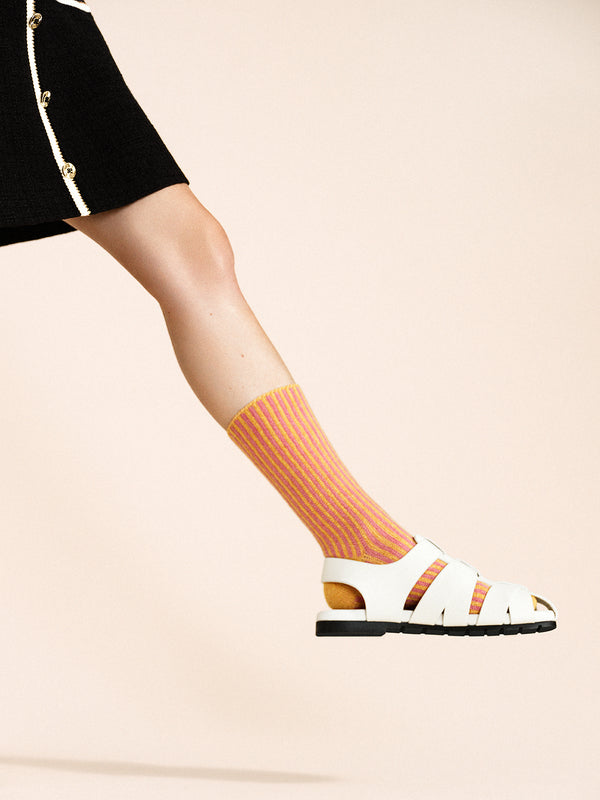 Hansel From Basel Magnolia Cashmere Crew Pink