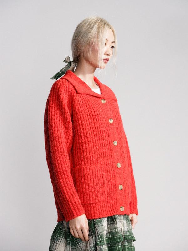Hansel From Basel Martin Cardigan Red