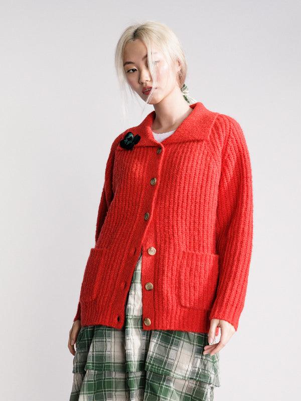 hansel from basel Martin Cardigan red