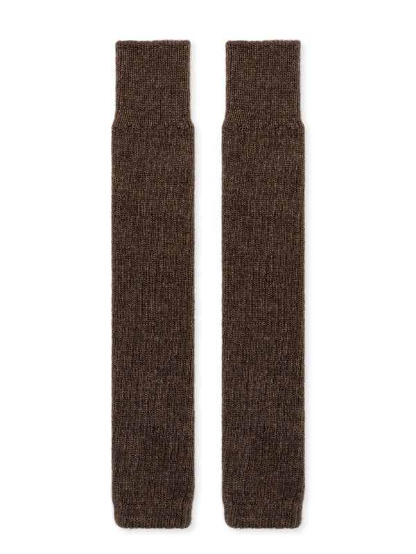 hansel from basel Mushy Ribbed Legwarmer chocolate
