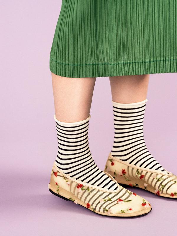 Hansel From Basel Nautical Stripe Crew Blue