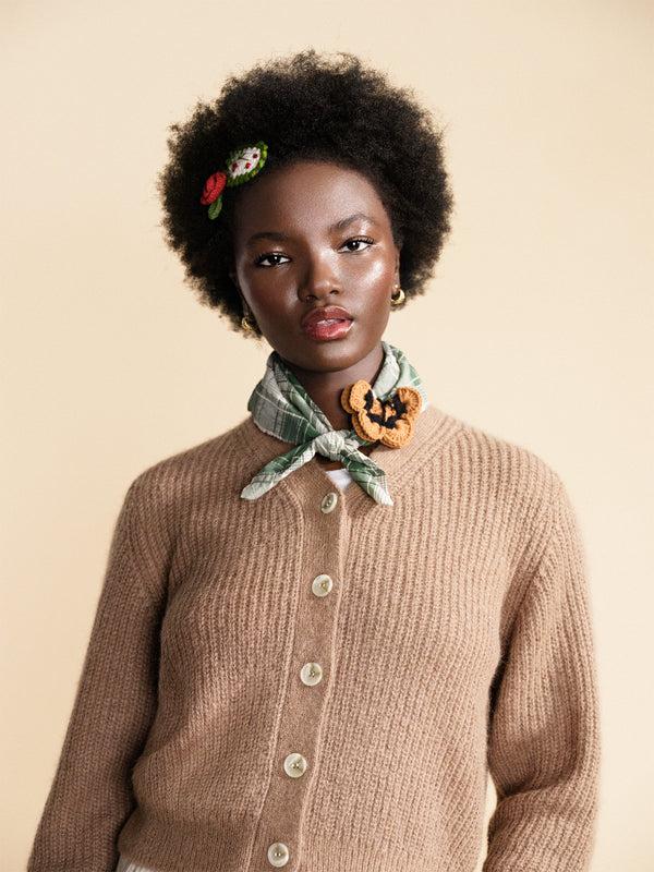 Hansel From Basel Nia Shrunken Cardigan Camel
