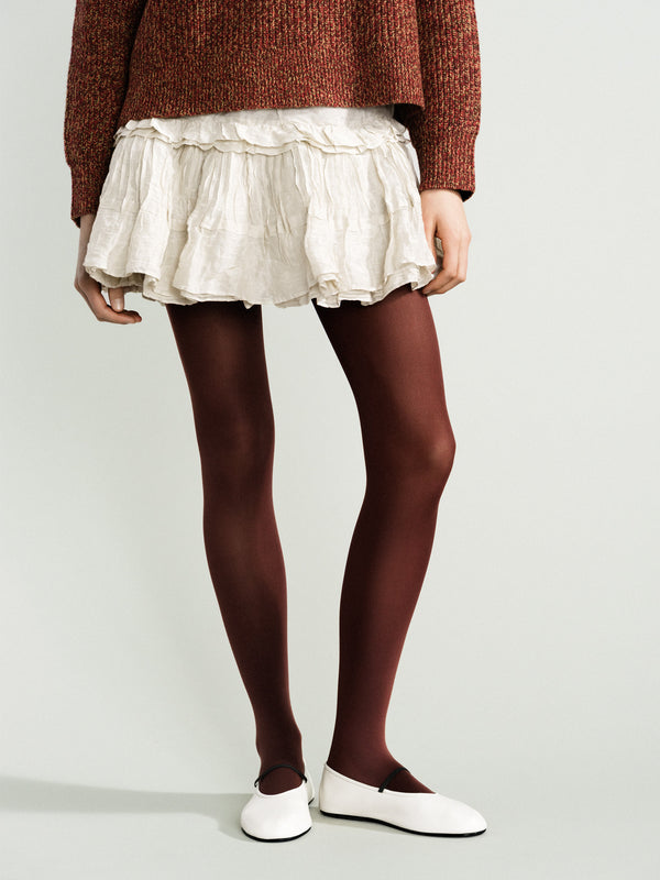 Hansel From Basel Opaque Tight Chocolate Brown