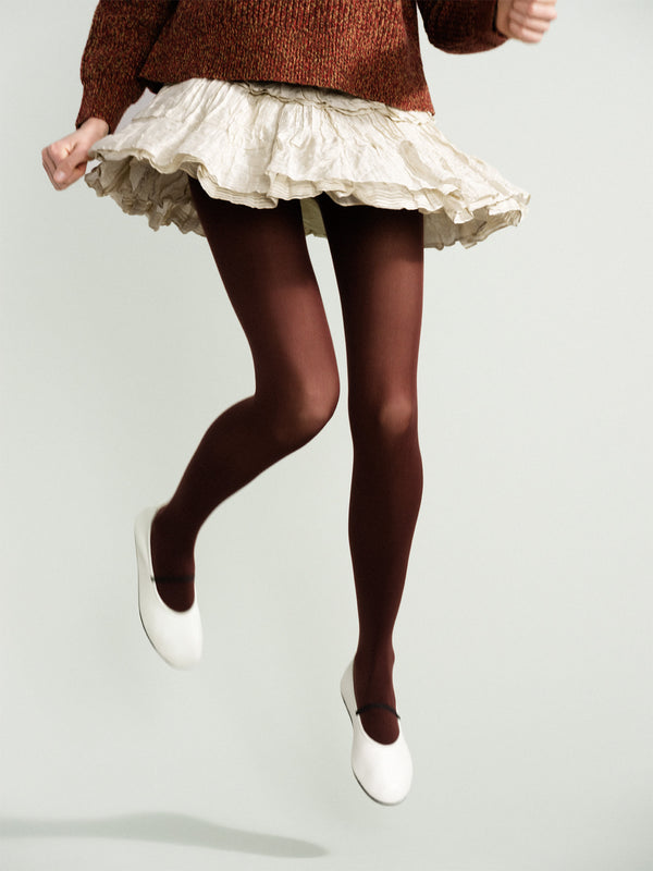 hansel from basel Opaque Tight chocolate brown