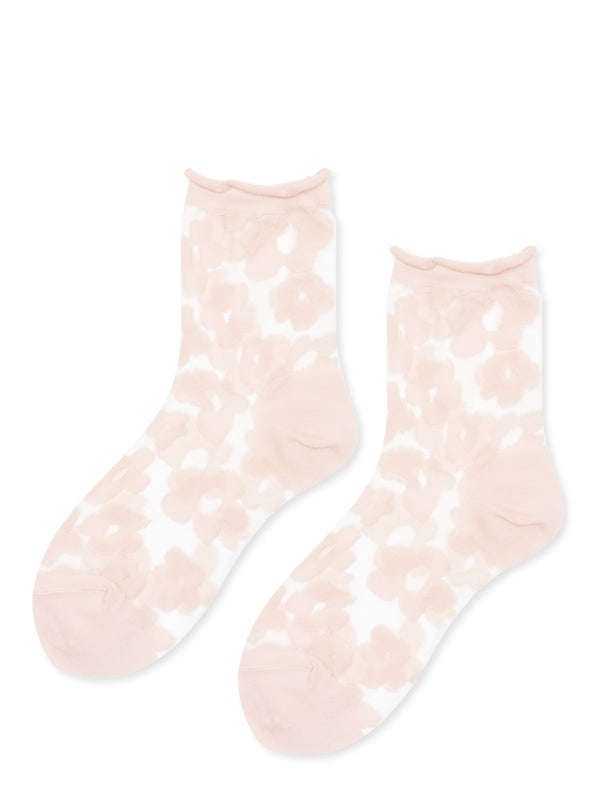 hansel from basel Pop Sheer Short Crew blush