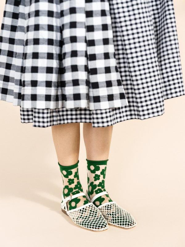 Hansel From Basel Pop Sheer Short Crew Pine