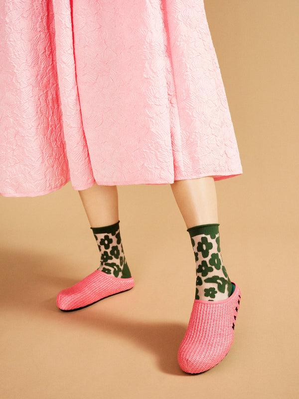 Hansel From Basel Pop Sheer Short Crew Pine