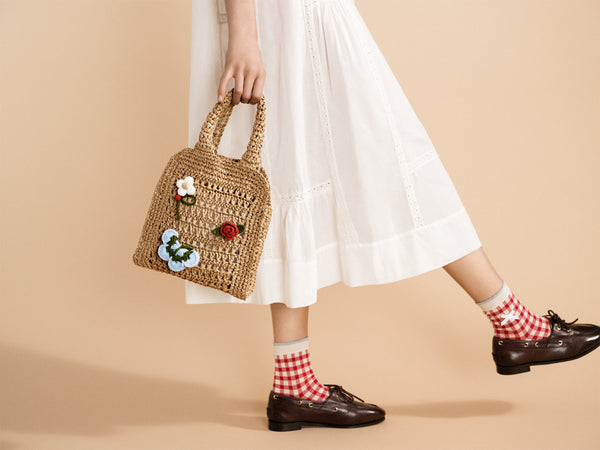 Hansel From Basel Santorini Crochet Bag Natural