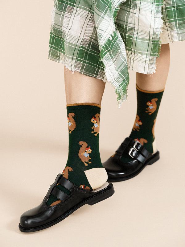 Hansel From Basel Sassy Squirrel Crew Hunter Green