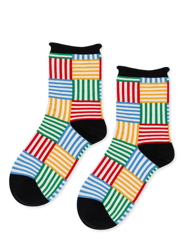 hansel from basel Striped Tile Crew multi