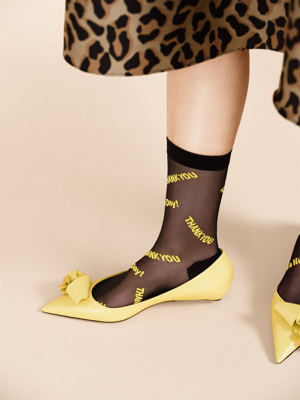 Hansel From Basel Thank You Sheer Crew White