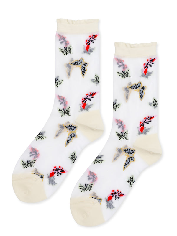 hansel from basel Theona Sheer Crew white