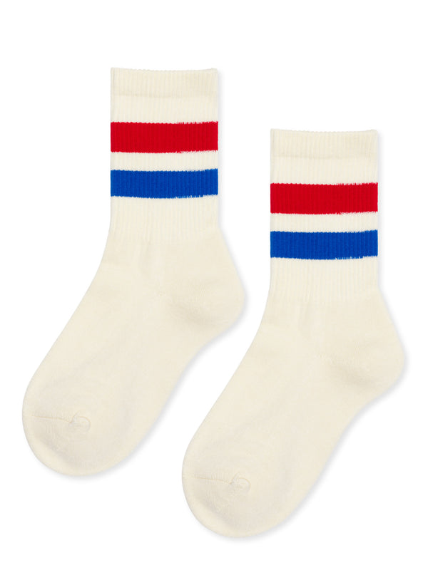 hansel from basel Varsity Sporty Crew white