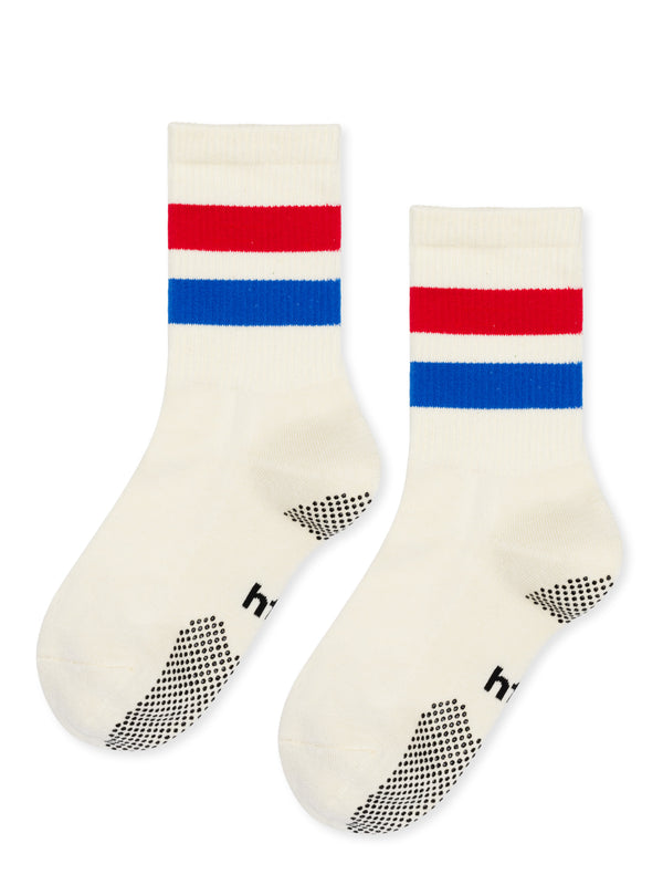 hansel from basel Varsity Sporty Grip Crew white