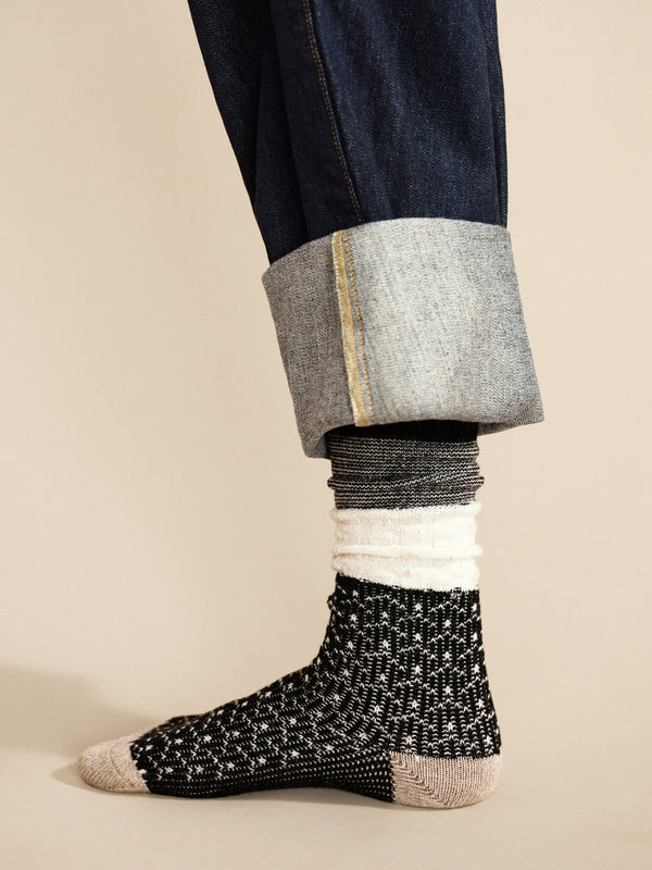 Hansel From Basel Louie Wool Men's Boot Crew Charcoal
