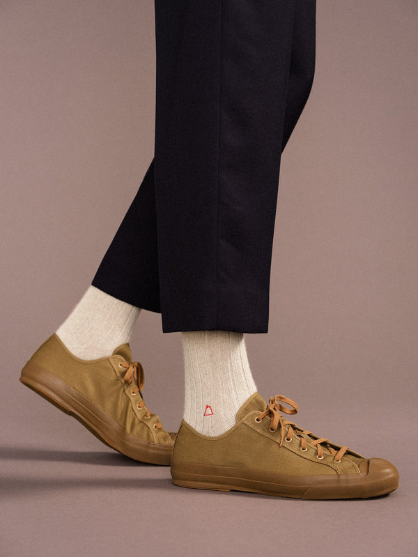 Hansel From Basel Roma Cashmere Rib Men's Crew Oatmeal