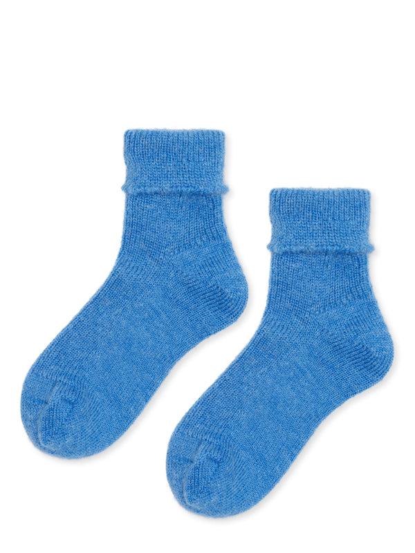 hansel from basel Shaggy Alpaca Turncuff Crew cornflower