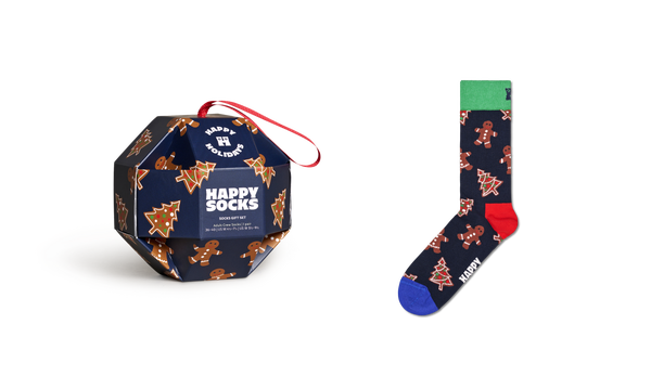 Happy Socks 1-Pack Gingerbread Cookies Socks Gift Set