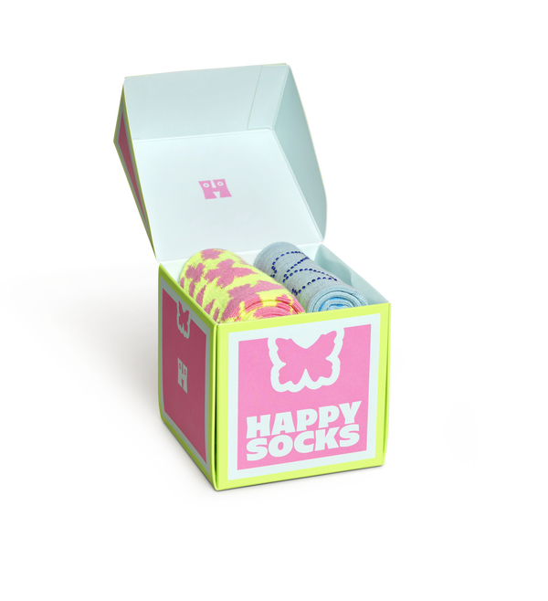 happy socks 2-Pack Butterfly And Blue Socks Gift Set