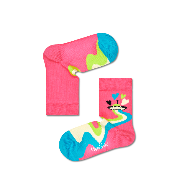 Happy Socks 3-Pack Kids Hearts And Stars Socks Gift Set