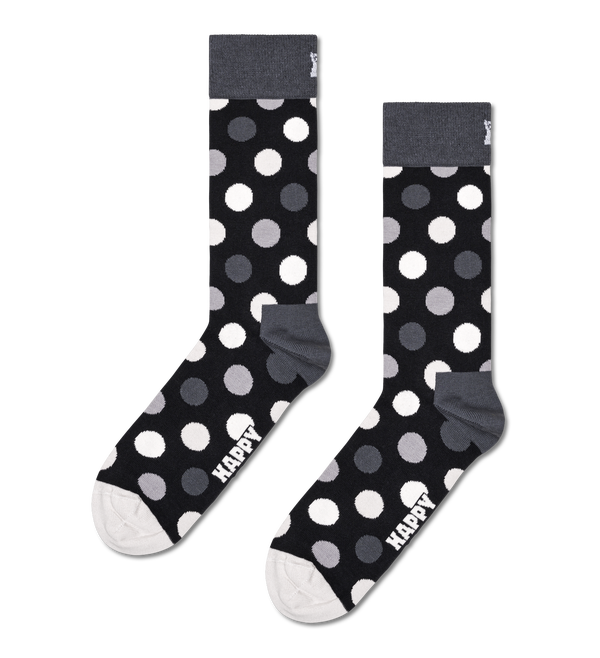 Happy Socks 4-Pack Classic Black & White Socks Gift Set