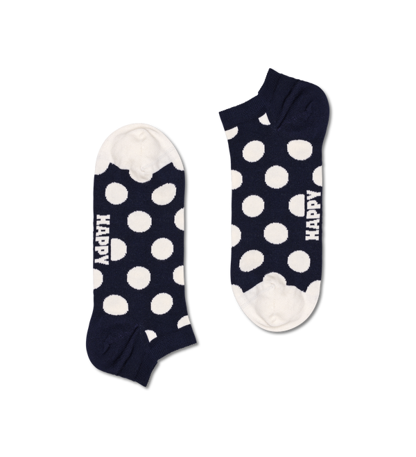 Happy Socks 2-Pack Big Dot Stripe Low Socks