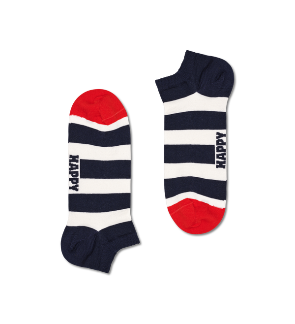 Happy Socks 2-Pack Big Dot Stripe Low Socks