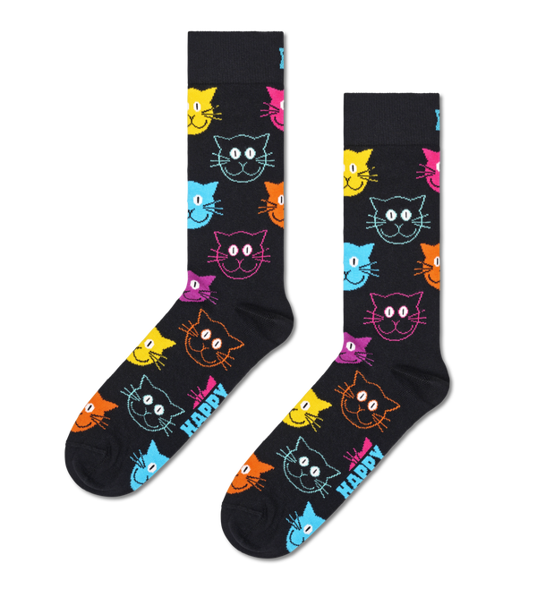 Happy Socks 2-Pack Classic Cat Socks