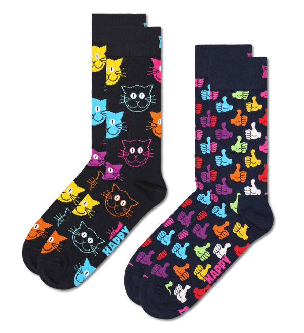 happy socks 2-Pack Classic Cat Socks