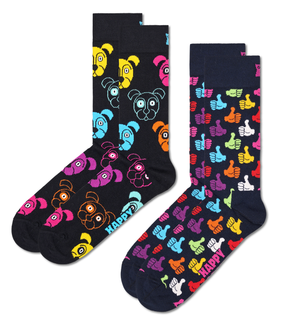 happy socks 2-Pack Classic Dog Socks