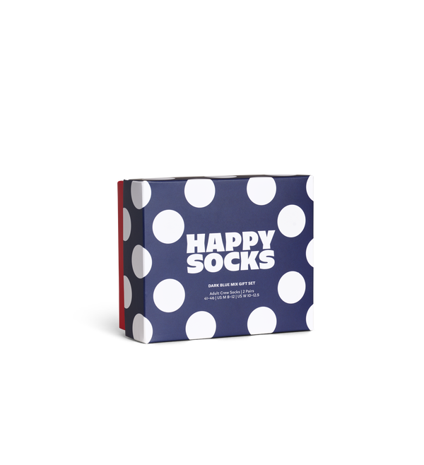 Happy Socks 2-Pack Dark Blue Mix Socks Gift Set