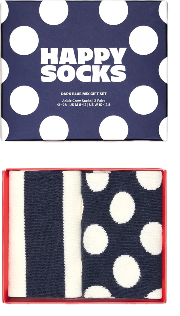 happy socks 2-Pack Dark Blue Mix Socks Gift Set