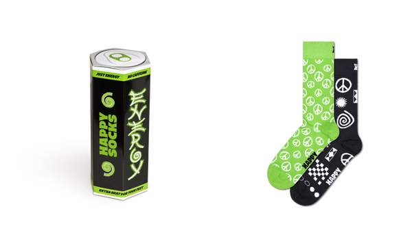 Happy Socks 2-Pack Energy Drink Socks Gift Set