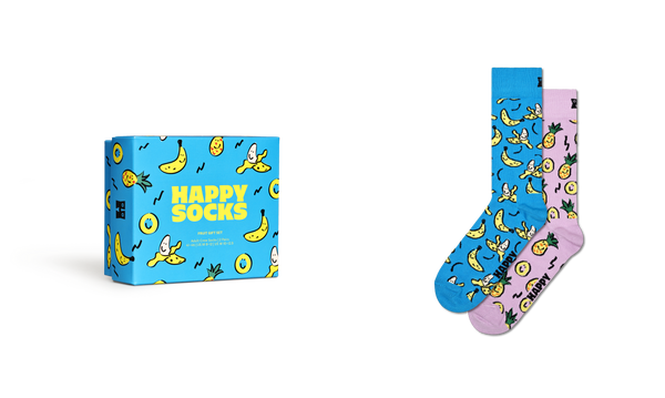 Happy Socks 2-Pack Fruits Socks Gift Set